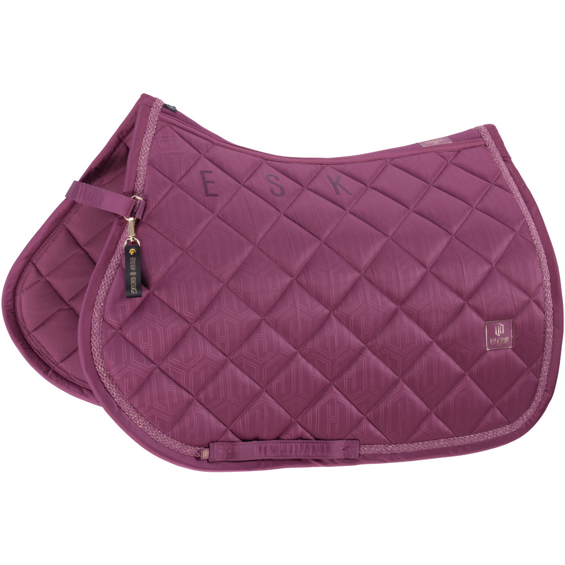 2025 Eskadron Heritage Glossy Saddle Cloth 215858 445 760 - Wildberry